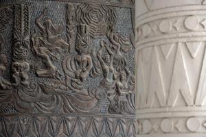 a carving on the side of a building at Hotel Tropicana Pattaya in Pattaya +62 photos