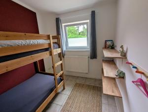 Ένα ή περισσότερα κρεβάτια σε δωμάτιο στο Feld&Flair - Apartment Fürth