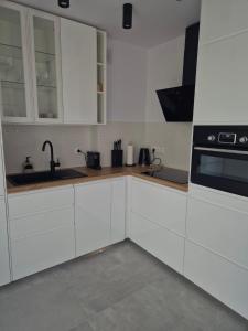 Η κουζίνα ή μικρή κουζίνα στο Krystal Apartment - kompleks Hevenia Pogorzelica