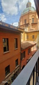 a view from the balcony of a building at Guesthouse Locanda Regina Sofia in Bologna