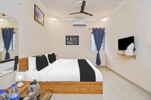 Katil atau katil-katil dalam bilik di Super Hotel O AURA HOTEL SONNET INNS