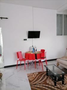 TV a/nebo společenská místnost v ubytování Charming Home