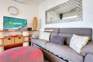 Posezení v ubytování Kozy Corallines 35m2 - La Saline-les-Bains