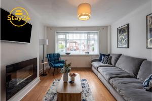 Χώρος καθιστικού στο Surrey Suite