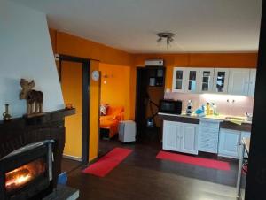 Kuchyň nebo kuchyňský kout v ubytování Casa Monti Di Motti