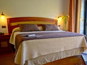Ein Bett oder Betten in einem Zimmer der Unterkunft Hotel Pucon Green Park