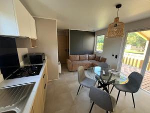 Кухня или мини-кухня в Mobil Home Premium
