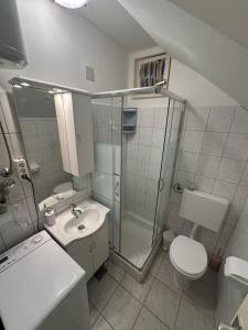 Koupelna v ubytování Apartman Branko with free parking place