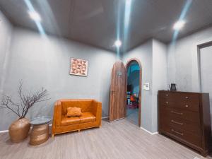Χώρος καθιστικού στο Bà Nữ Apartment