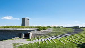 a group of amphitheater seats in a park at Crowne Plaza Istanbul - West in Istanbul