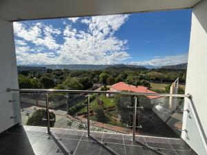 a view from the balcony of a building at Apartamento Ricaurte hermosa vista in Ricaurte