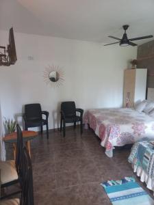 Postel nebo postele na pokoji v ubytování Mar Loft Monoambiente