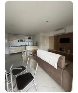 Kuchyň nebo kuchyňský kout v ubytování Apartamento 21 Fortaleza