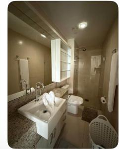 Koupelna v ubytování Apartamento 21 Fortaleza + 6 fotografií