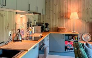 ヘムセダールにある3 Bedroom Awesome Apartment In Hemsedalのキッチン(カウンター、お茶セット付)