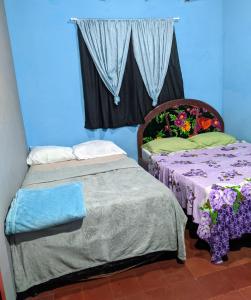 Ένα ή περισσότερα κρεβάτια σε δωμάτιο στο Casa independiente Mundial de rally