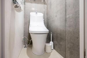 a bathroom with a white toilet in a room at PASEO ichigayadaimachi I in Tokyo