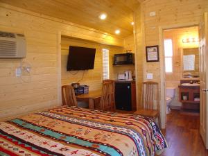 TV a/nebo společenská místnost v ubytování Verde Valley Studio Cabin 2