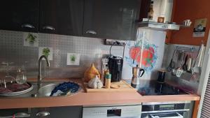 Η κουζίνα ή μικρή κουζίνα στο Comme en famille
