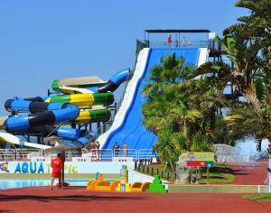 a water slide at a water park at Casa Luna in Almuñécar