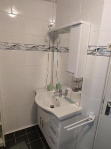 Koupelna v ubytování Wolfsschlucht + 14 fotografií