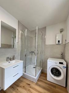 Koupelna v ubytování Privatzimmer in Apartment Brunnenstraße Braubach
