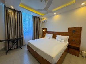 Postel nebo postele na pokoji v ubytování The vale