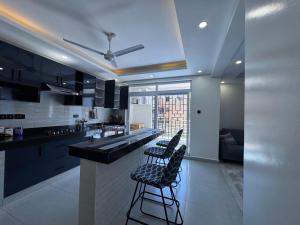 Kuchyň nebo kuchyňský kout v ubytování The vale