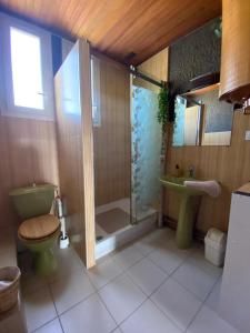 Ένα μπάνιο στο Appartement cosy avec vue sur remparts à Aigues-Mortes +17 φωτογραφίες