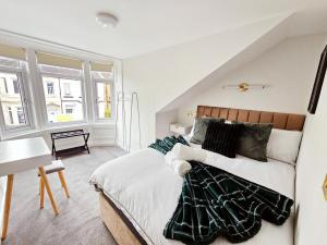 Postel nebo postele na pokoji v ubytování 3-Bed Home in Glasgow