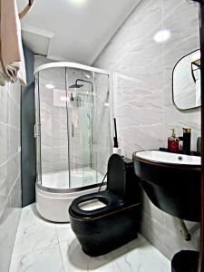 Koupelna v ubytování Appartement des Lys