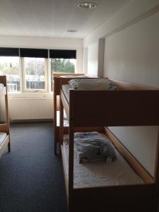 Ein Bett oder Betten in einem Zimmer der Unterkunft Fyrtårn Tommerup Hostel