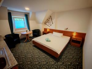Ένα ή περισσότερα κρεβάτια σε δωμάτιο στο Domstadt Apartments +71 φωτογραφίες