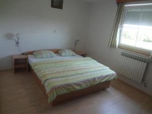 Tempat tidur dalam kamar di Apartments Ždravac
