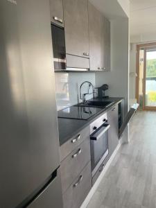 Η κουζίνα ή μικρή κουζίνα στο Majakan Apartamentit