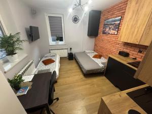 TV a/nebo společenská místnost v ubytování MiniStudio Zbąszyń