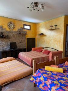 Cama o camas de una habitación en VillaMarzia