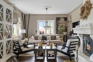 Khu vực ghế ngồi tại Idyllic villa near Stockholm City