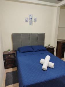 Ένα ή περισσότερα κρεβάτια σε δωμάτιο στο Casa Valle de Panchoy II