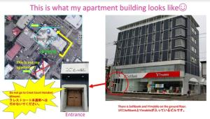 a collage of two pictures of a building at Hills Garden Hondori / Vacation STAY 7577 in Sapporo