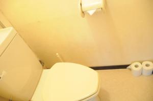 a bathroom with a toilet and two rolls of toilet paper at Ark City Asahikawa - Vacation STAY 8508 in Asahikawa +40 photos