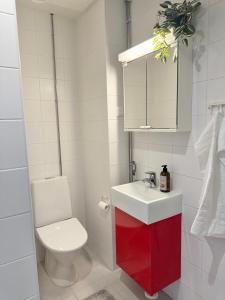 Koupelna v ubytování Videsten Old Town Studio