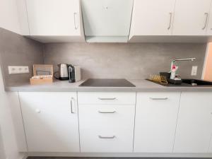 Kuchyň nebo kuchyňský kout v ubytování Skyrise Apartments in Bad Wörishofen