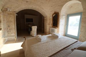 Ένα ή περισσότερα κρεβάτια σε δωμάτιο στο Trulli Alélia