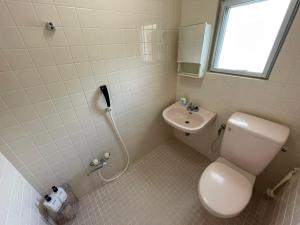 名户NAGO Sakura Resort Inn - Vacation STAY 14447v的带马桶和水槽的白色浴室 更多9张照片