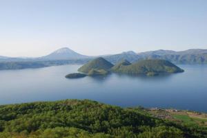 an island in the middle of a large body of water at Toya Minpaku 2 - Vacation STAY 16351v in Tōya