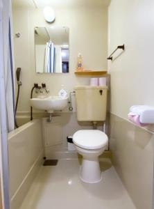 a bathroom with a toilet and a sink at Flat piece chair house - Vacation STAY 40368v in Fuzuchi
