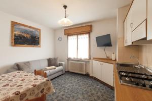 TV a/nebo společenská místnost v ubytování Dolomitihouse AVET