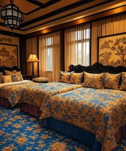 Кровать или кровати в номере Royal Boutique Hotel