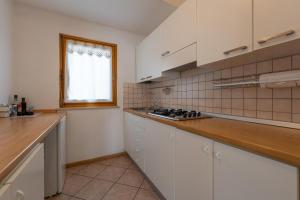 Η κουζίνα ή μικρή κουζίνα στο Dolomitihouse FAGHER